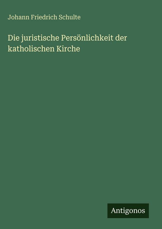 Produktbild: Die juristische Pers&ouml;nlichkeit der katholischen Kirche