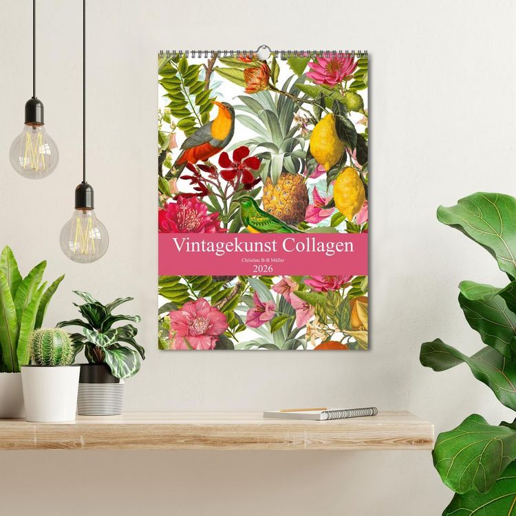 Produktbild: Vintagekunst Collagen (Wandkalender 2026 DIN A3 hoch), CALVENDO Monatskalender