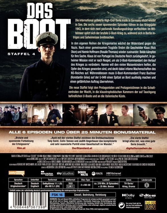 Produktbild: Das Boot - Staffel 4 [2 BRs]