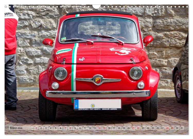 Produktbild: Cinquecento Der kleine Italiener - 60 Jahre zeitloses Kultobjekt (Wandkalender 2026 DIN A3 quer), CALVENDO Monatskalender