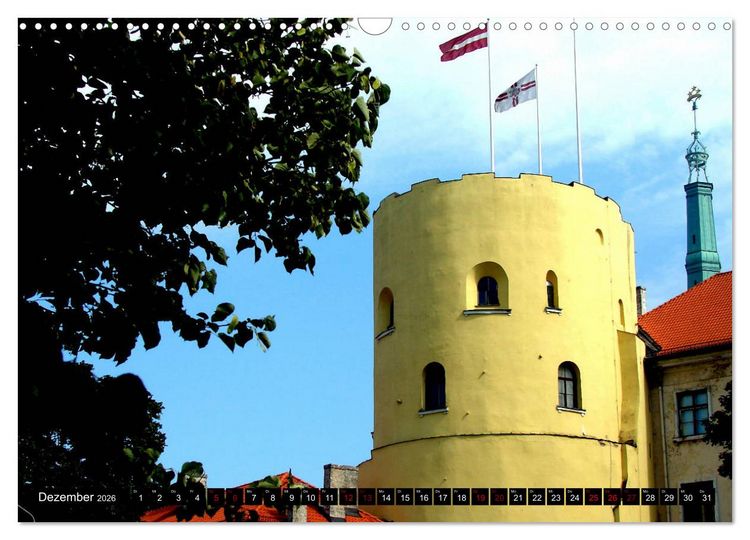 Produktbild: Traumschl&ouml;sser in Lettland (Wandkalender 2026 DIN A3 quer), CALVENDO Monatskalender