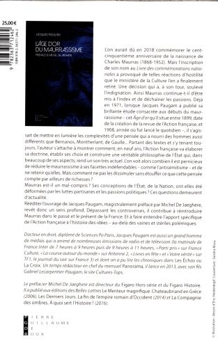 Produktbild: Age d'or du maurrassisme