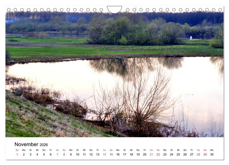 Produktbild: Elchniederung - Naturparadies in Ostpreu&szlig;en (Wandkalender 2026 DIN A4 quer), CALVENDO Monatskalender