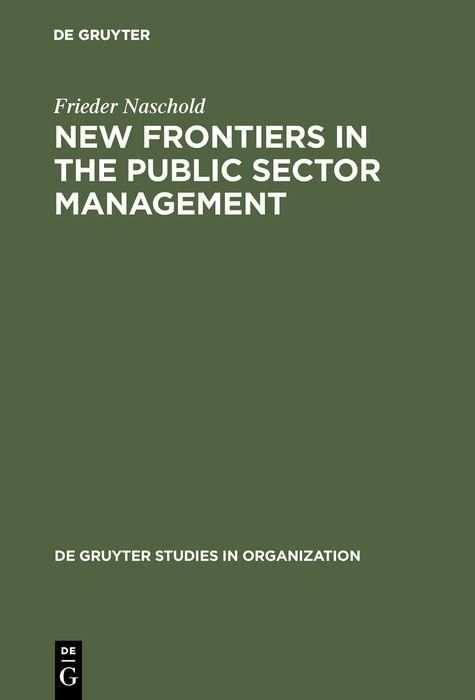 Produktbild: New Frontiers in the Public Sector Management