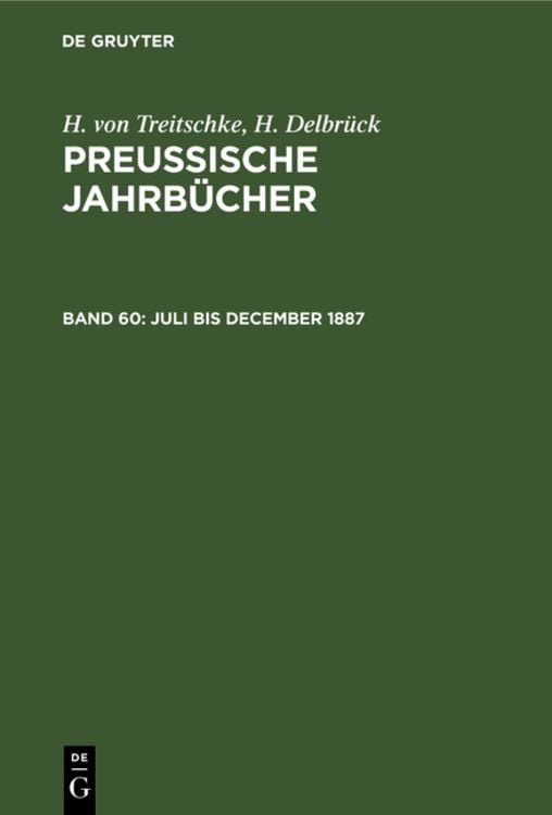 Produktbild: Juli bis December 1887