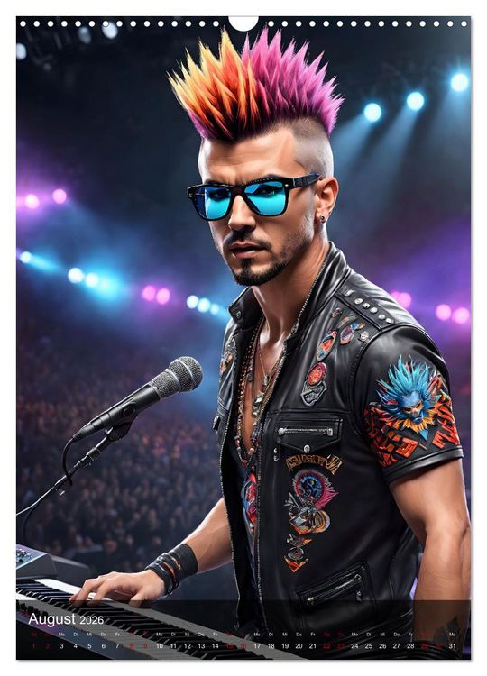 Produktbild: Rockstars - Live on Stage (Wandkalender 2026 DIN A3 hoch), CALVENDO Monatskalender