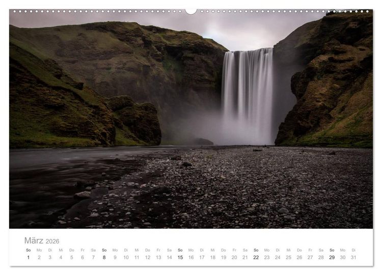Produktbild: Island - Iceland Impressionen (Wandkalender 2026 DIN A2 quer), CALVENDO Monatskalender