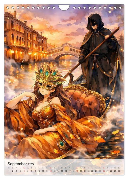 Produktbild: Venezianische Tr&auml;ume (Wandkalender 2027 DIN A4 hoch), CALVENDO Monatskalender