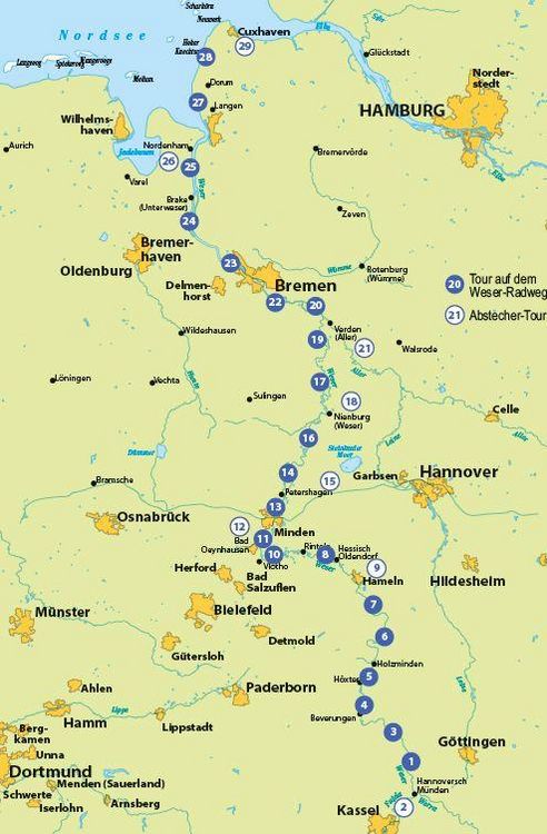 Produktbild: BVA Die 29 sch&ouml;nsten E-Bike Touren auf dem Weserradweg