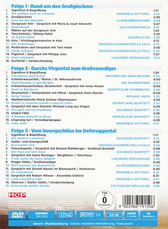Produktbild: Blauer Himmel, wei&szlig;e Berge & a Musi [3 DVDs]