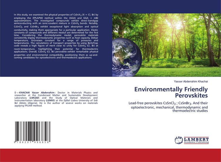 Produktbild: Environmentally Friendly Perovskites