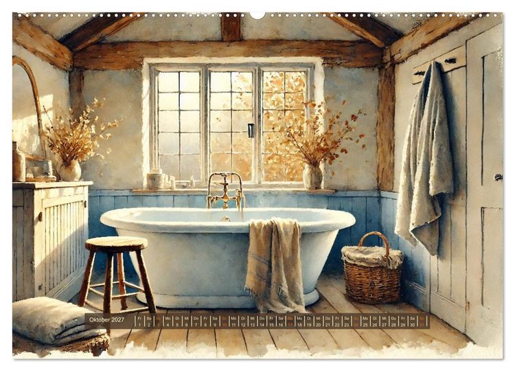 Produktbild: Im kleinen Cottage (Wandkalender 2027 DIN A2 quer), CALVENDO Monatskalender