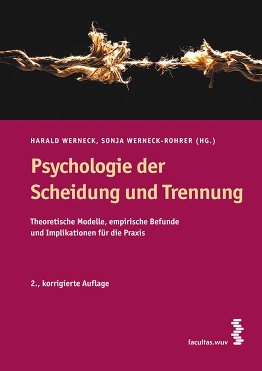 Produktbild: Psychologie der Scheidung und Trennung
