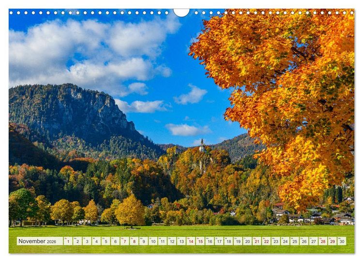 Produktbild: Oberbayerische Ansichten - Unterwegs zwischen Watzmann und Chiemsee (Wandkalender 2026 DIN A3 quer), CALVENDO Monatskalender