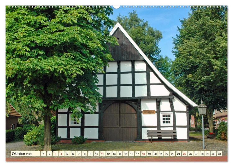 Produktbild: Baukunst Fachwerk (hochwertiger Premium Wandkalender 2026 DIN A2 quer), Kunstdruck in Hochglanz