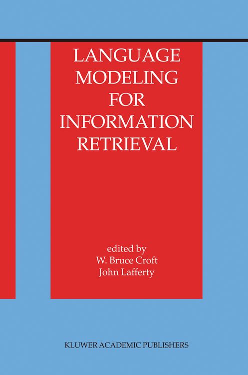 Produktbild: Language Modeling for Information Retrieval