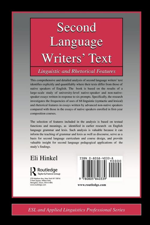 Produktbild: Second Language Writers' Text