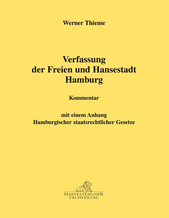 Produktbild: Die Verfassung der Freien- u. Hansestadt Hamburg