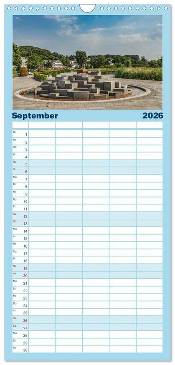Produktbild: Familienplaner 2026 - Ostseebad Binz &ndash; Zeit f&uuml;r Erholung mit 5 Spalten (Wandkalender, 21 x 45 cm) CALVENDO