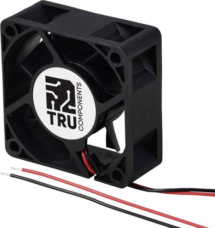 Produktbild: TRU COMPONENTS TC-MX6025-24V0.08A Axiall&uuml;fter 24 V/DC 42 m&sup3;/h (L x B x H) 60 x 60 x 25mm