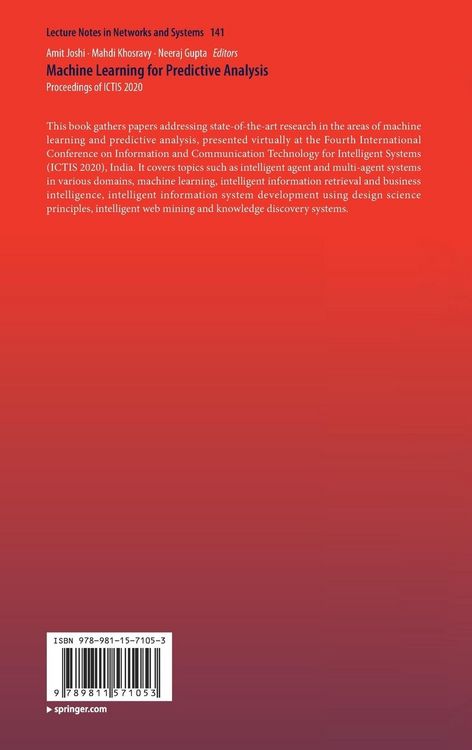 Produktbild: Machine Learning for Predictive Analysis
