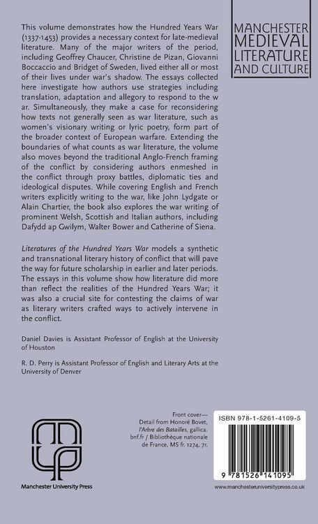 Produktbild: Literatures of the Hundred Years War