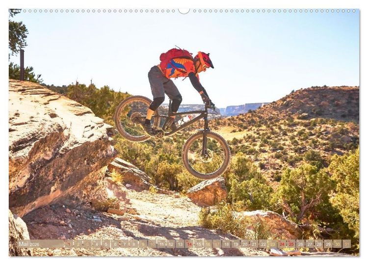 Produktbild: Mountainbike: &Uuml;ber Stock und Stein (hochwertiger Premium Wandkalender 2026 DIN A2 quer), Kunstdruck in Hochglanz