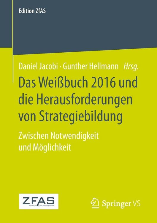 Produktbild: Das Wei&szlig;buch 2016 und die Herausforderungen von Strategiebildung