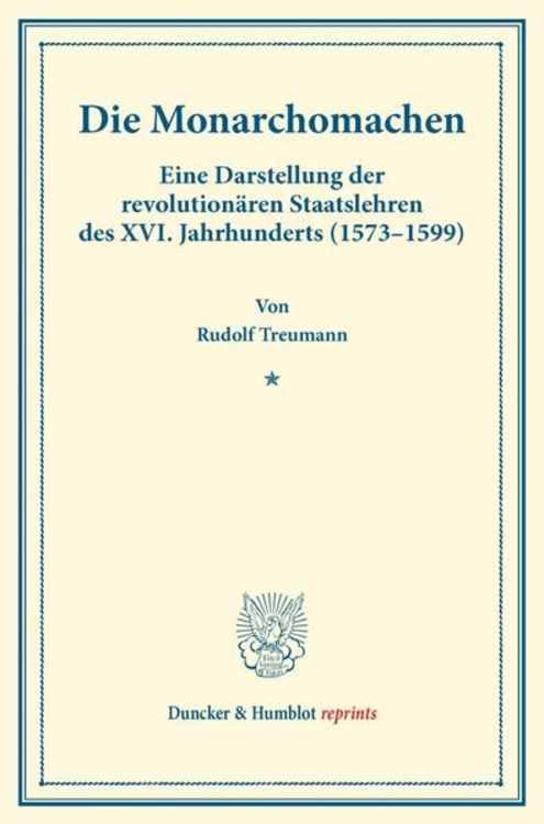 Produktbild: Die Monarchomachen.