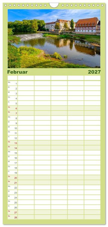 Produktbild: Familienplaner 2027 - Die Fulda mit 5 Spalten (Wandkalender, 21 x 45 cm) CALVENDO