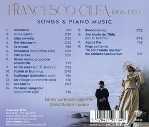 Produktbild: Cilea:Songs & Piano Music