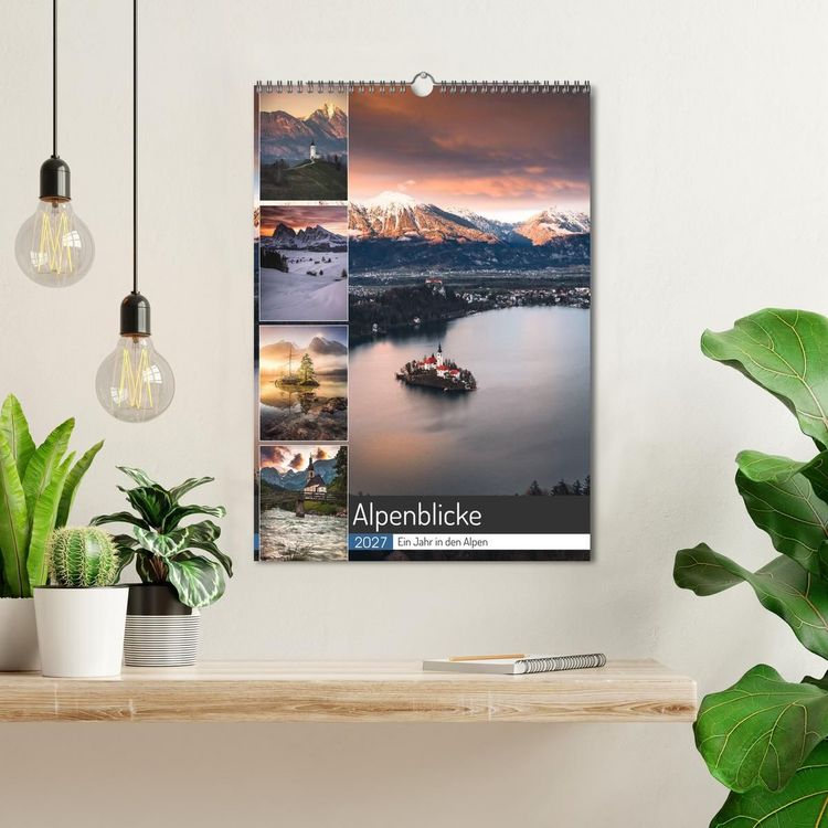 Produktbild: Alpenblicke - Ein Jahr in den Alpen (Wandkalender 2027 DIN A3 hoch), CALVENDO Monatskalender