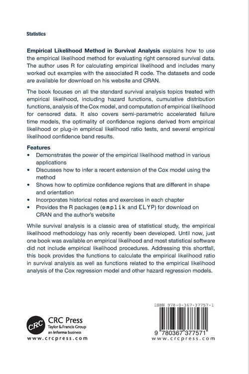 Produktbild: Empirical Likelihood Method in Survival Analysis
