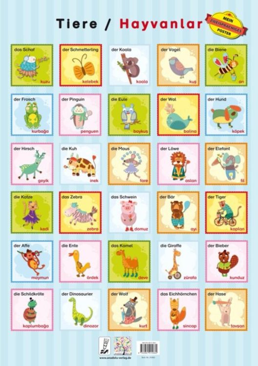 Produktbild: Tiere / Hayvanlar, Poster