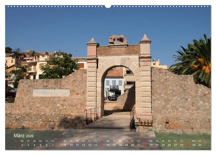 Produktbild: Nafplio &ndash; griechische Perle des Peloponnes (Wandkalender 2026 DIN A2 quer), CALVENDO Monatskalender