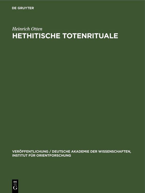 Produktbild: Hethitische Totenrituale