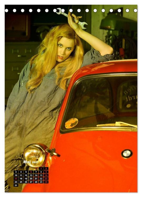 Produktbild: Die Isetta trifft Modells Ein Rollermobil zum Knutschen (Tischkalender 2027 DIN A5 hoch), CALVENDO Monatskalender