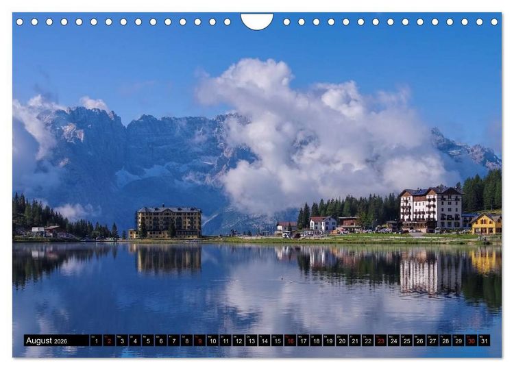 Produktbild: Die Dolomiten - Traumhafte Welt aus Stein (Wandkalender 2026 DIN A4 quer), CALVENDO Monatskalender