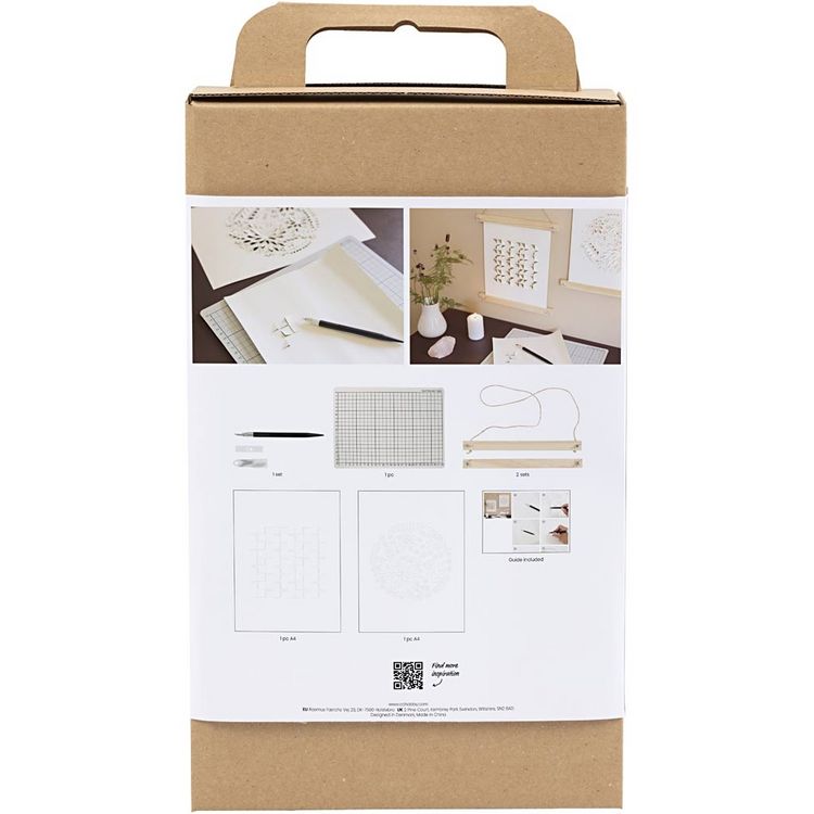 Produktbild: Creativ Company Kreativ Set Papierkunst, Papier zum Aufh&auml;ngen, Creme