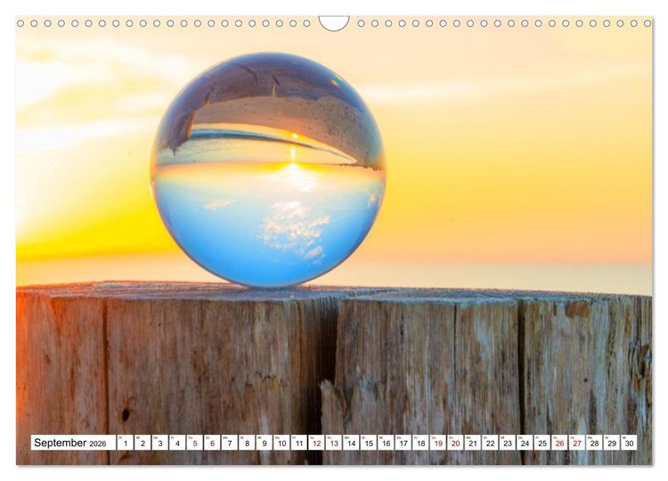 Produktbild: Lensball-Fotografie am Meer (Wandkalender 2026 DIN A3 quer), CALVENDO Monatskalender