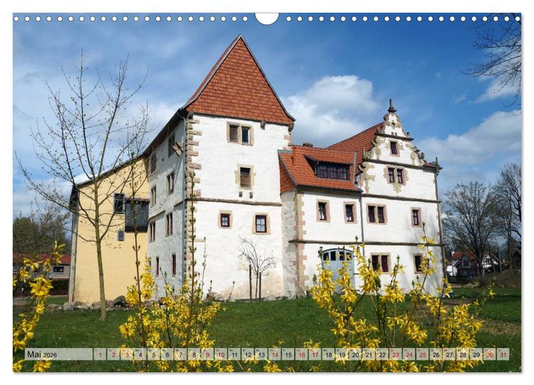 Produktbild: Schl&ouml;sser- und Burgenland Th&uuml;ringen (Wandkalender 2026 DIN A3 quer), CALVENDO Monatskalender