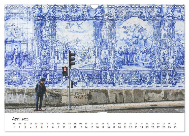 Produktbild: Sonnige Gr&uuml;&szlig;e aus Portugal (Wandkalender 2026 DIN A3 quer), CALVENDO Monatskalender