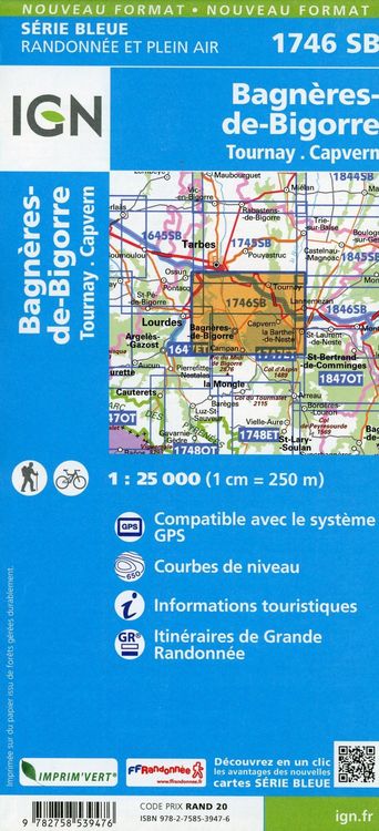 Produktbild: Bagneres Bigorre 1:25 000