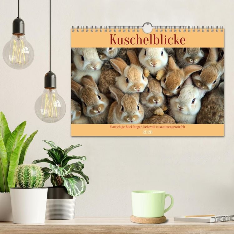 Produktbild: Kuschelblicke (Wandkalender 2026 DIN A4 quer), CALVENDO Monatskalender