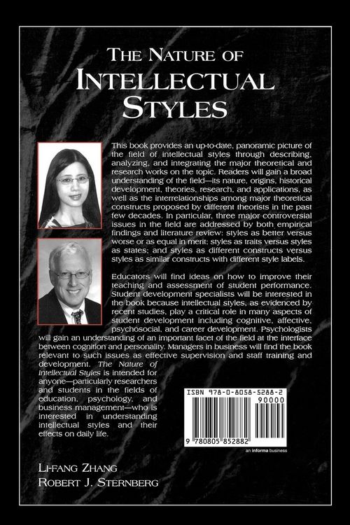 Produktbild: The Nature of Intellectual Styles