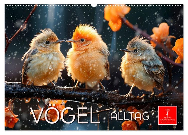 Produktbild: V&ouml;gel Alltag (Wandkalender 2026 DIN A2 quer), CALVENDO Monatskalender