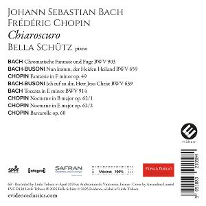 Produktbild: Chiaroscuro (Bach &uacute; Chopin)