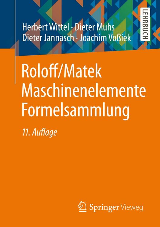 Produktbild: Roloff/Matek Maschinenelemente Formelsammlung