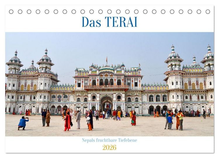 Produktbild: Das TERAI, Nepals fruchtbare Tiefebene (Tischkalender 2026 DIN A5 quer), CALVENDO Monatskalender