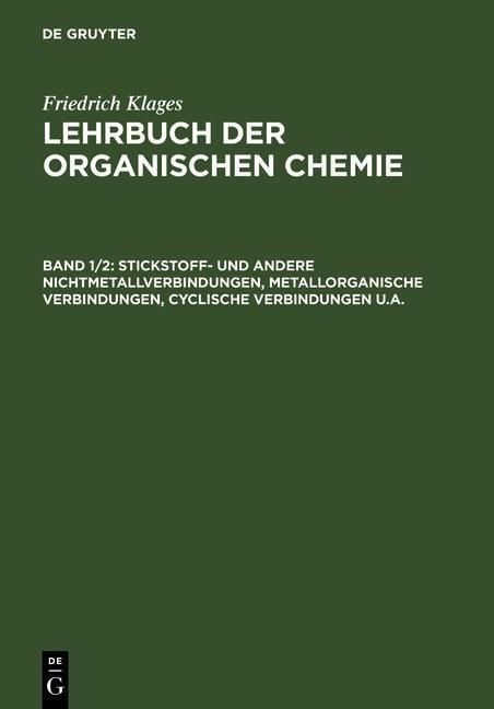 Produktbild: Stickstoff- und andere Nichtmetallverbindungen, metallorganische Verbindungen, cyclische Verbindungen u.a.